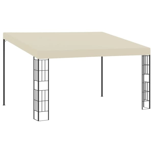vidaXL Veggmontert paviljong 3x4 m kremhvit stoff