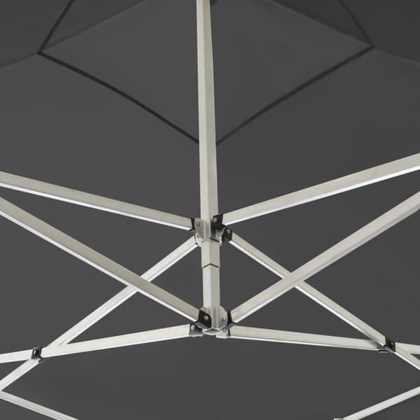 vidaXL Profesjonelt foldbart festtelt aluminium 2x2 m antrasitt
