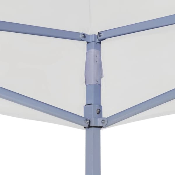 vidaXL foldbart festtelt 2x2 m stål hvid