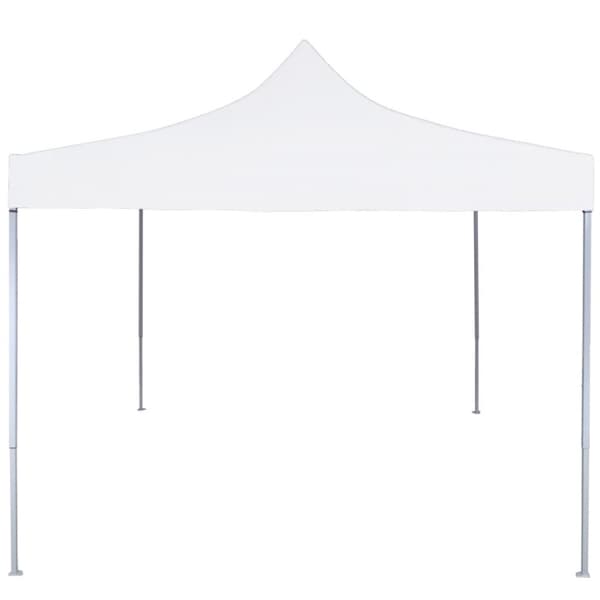 vidaXL foldbart festtelt 2x2 m stål hvid