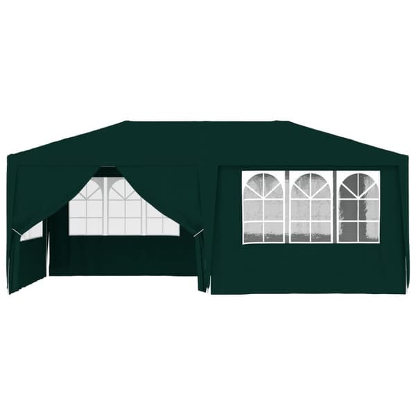 vidaXL Professionellt partytält med väggar 4x6 m grön 90 g/m²