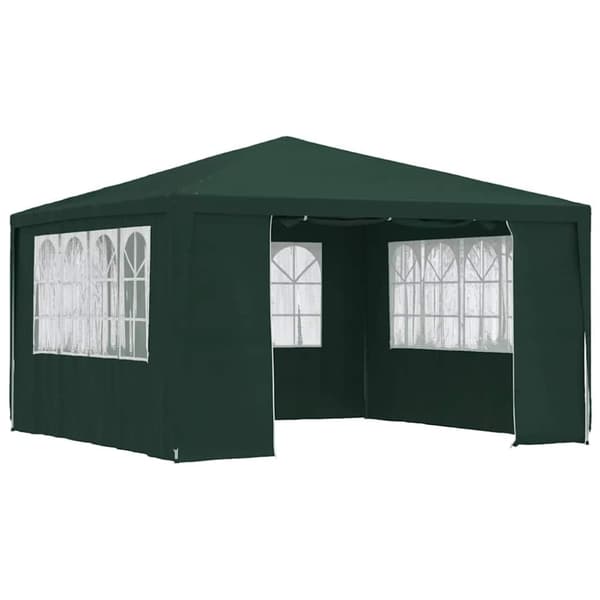 vidaXL Professionellt partytält med väggar 4x4 m grön 90 g/m²