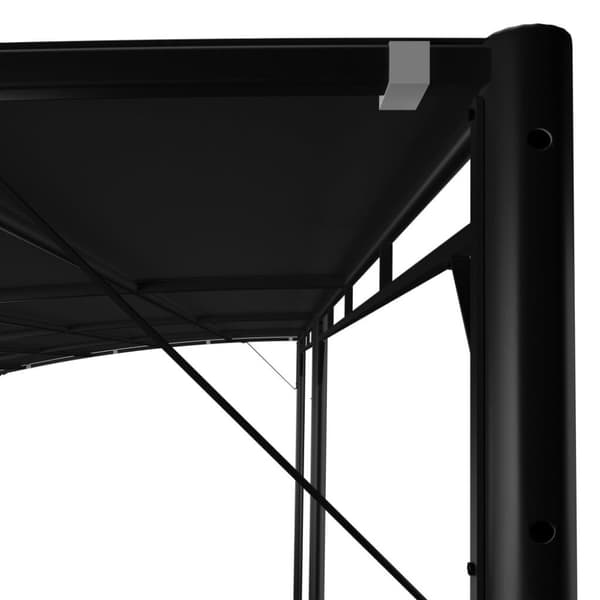 vidaXL Puutarhan aurinkokatos 6x3x2,55 m antrasiitti