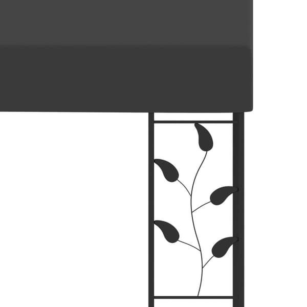 vidaXL Seinään kiinnitettävä huvimaja 6x3x2,5 m antrasiitti