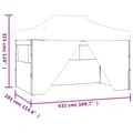 Miniatyrbillede 11 af 11: vidaXL foldbart festtelt med 4 sidevægge 3 x 4,5 m hvid