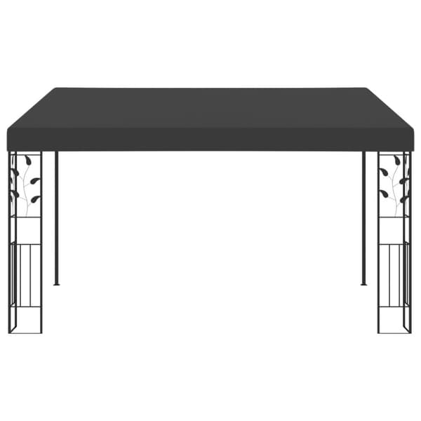 vidaXL vægmonteret pavillon 4x3x2,5 m antracitgrå