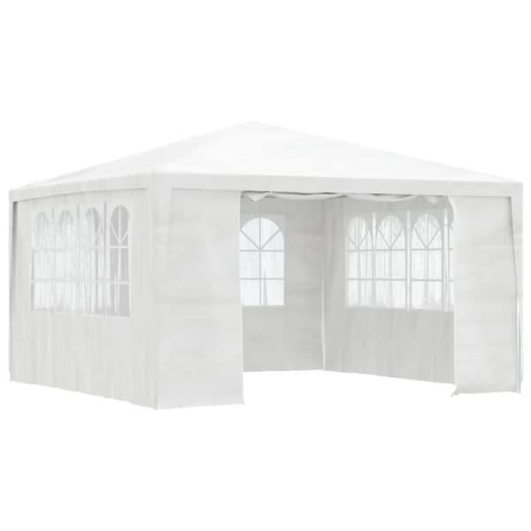 vidaXL Professionellt partytält med väggar 4x4 m vit 90 g/m²