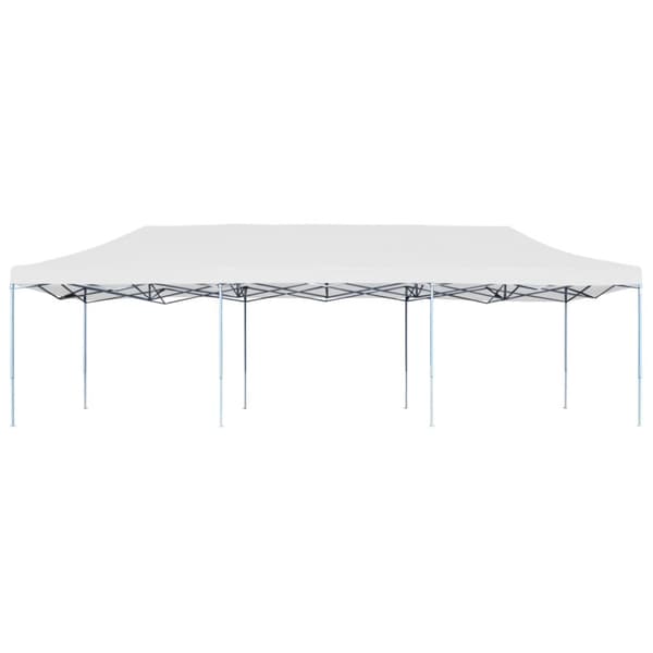 vidaXL Kokoontaittuva pop-up juhlateltta 3 x 9 m valkoinen