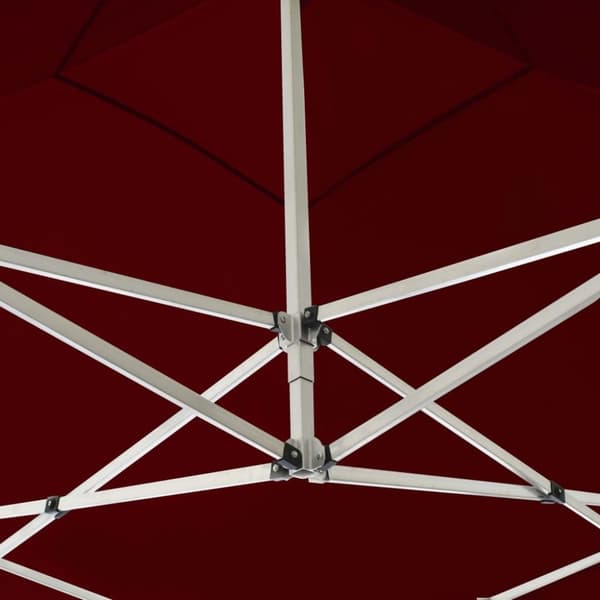 vidaXL foldbart festtelt 2 x 2 m aluminium bordeaux