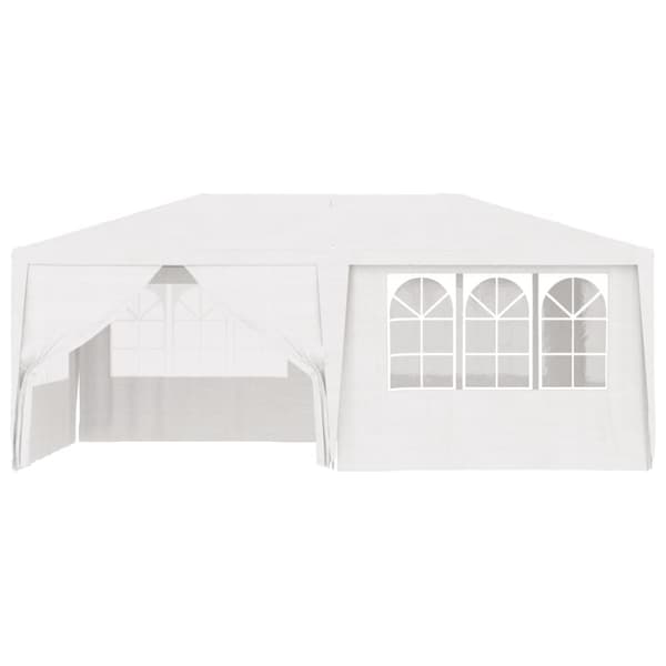 vidaXL festtelt med sidevægge 4x6 m 90 g/m² hvid