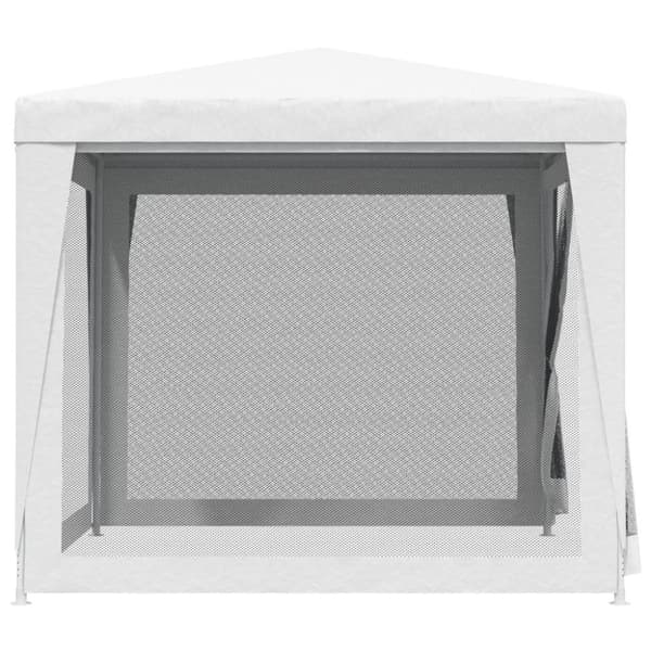 vidaXL Partytelt med 4 sidevegger av netting 2,5x2,5 m hvit