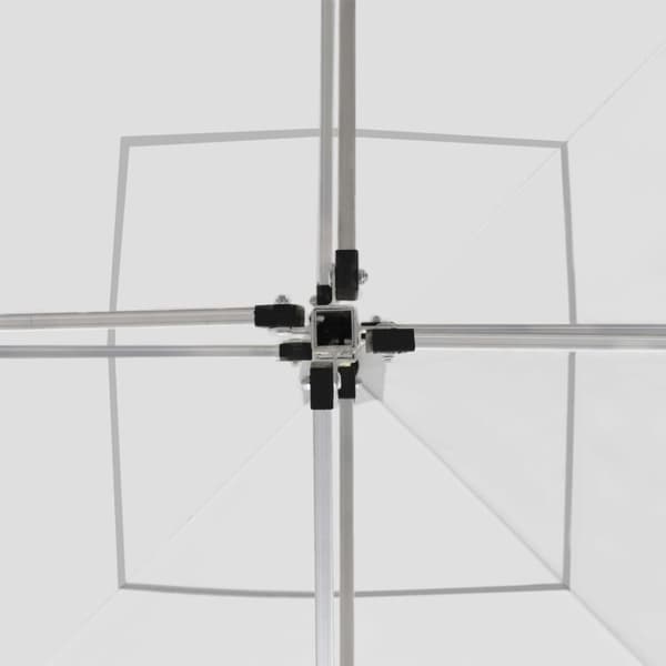 vidaXL Profesjonelt foldbart festtelt aluminium 2x2 m hvit