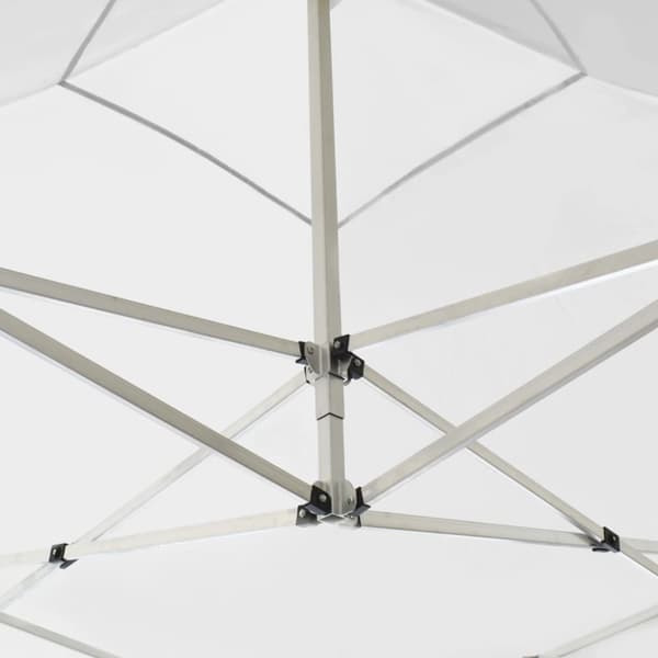 vidaXL foldbart festtelt aluminium 2 x 2 m hvid