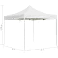 Miniatyrbillede 6 af 6: vidaXL foldbart festtelt aluminium 2 x 2 m hvid