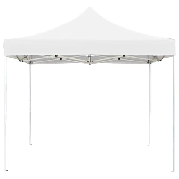 vidaXL foldbart festtelt aluminium 2 x 2 m hvid