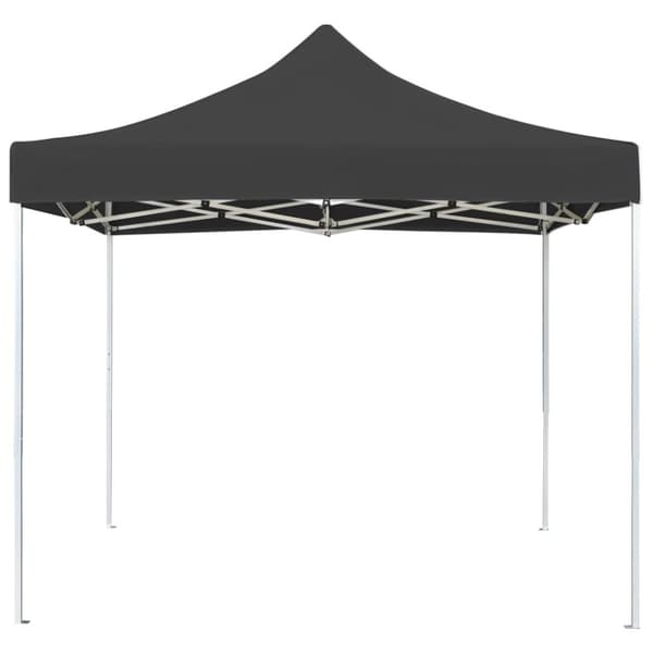 vidaXL foldbart festtelt aluminium 2 x 2 m antracitgrå