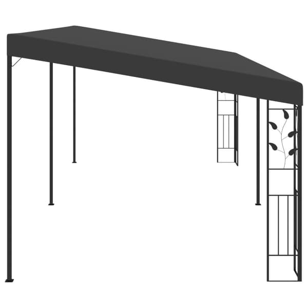 vidaXL Väggmonterad paviljong 6x3x2,5 m antracit