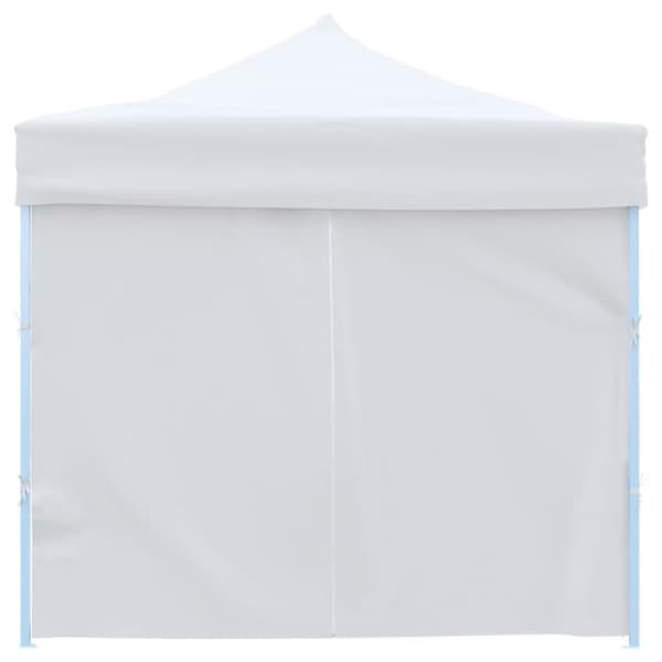 vidaXL Pop-Up hopfällbart partytält med 8 sidoväggar 3x9 m vit