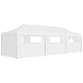 Miniatyrbild 1 av 11: vidaXL Pop-Up hopfällbart partytält med 8 sidoväggar 3x9 m vit
