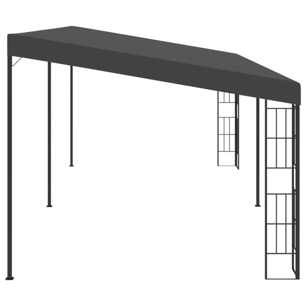 vidaXL Veggmontert paviljong 3x6 m antrasitt stoff