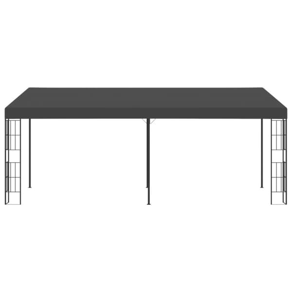 vidaXL Veggmontert paviljong 3x6 m antrasitt stoff