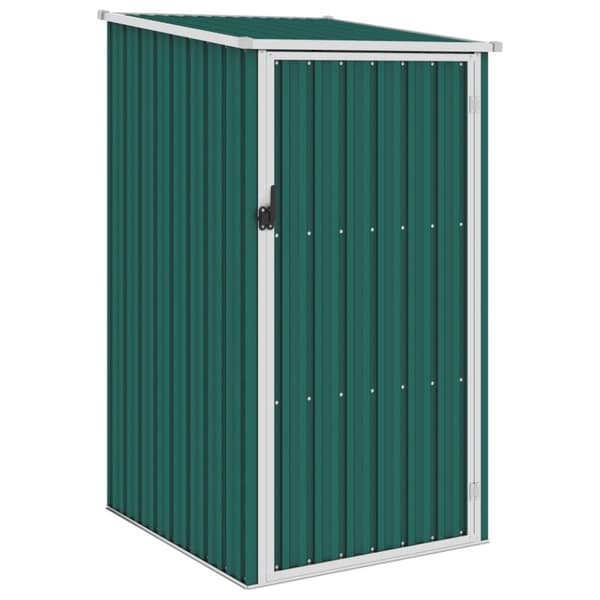 vidaXL Trädgårdsskjul grön 87x98x159 cm galvaniserat stål