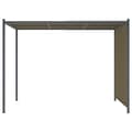 Miniatyrbillede 3 af 7: vidaXL pergola med tilbagetrækkeligt tag 3x3 m 180 g/m² gråbrun