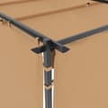 Miniatyrbillede 7 af 9: vidaXL pavillon med gardiner 3x3 m stål gråbrun