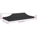 Miniatyrbilde 6 av 6: vidaXL Teltduk for festtelt 6x3 m svart 270 g/m²