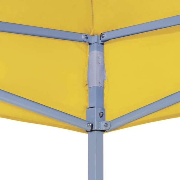 vidaXL Teltduk for festtelt 6x3 m gul 270 g/m²