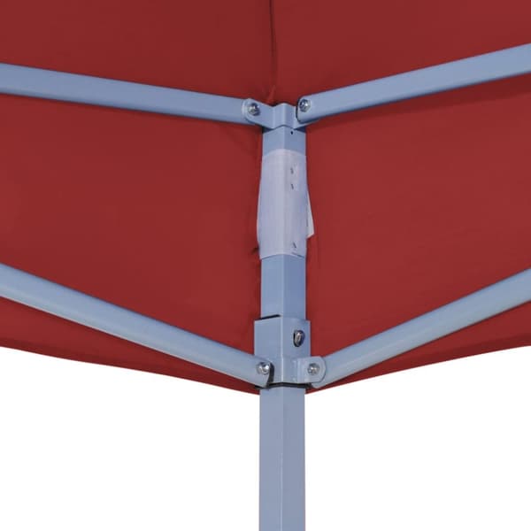 vidaXL Teltduk for festtelt 3x3m burgunder 270 g/m²