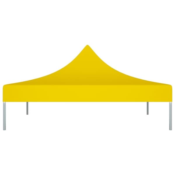 vidaXL Tak till partytält 2x2 m gul 270 g/m²