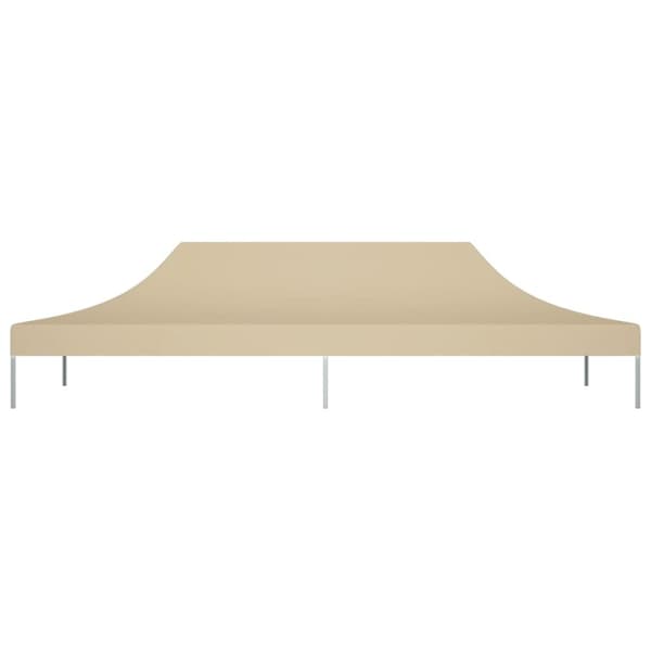 vidaXL Juhlateltan katto 6x3 m beige 270 g/m²