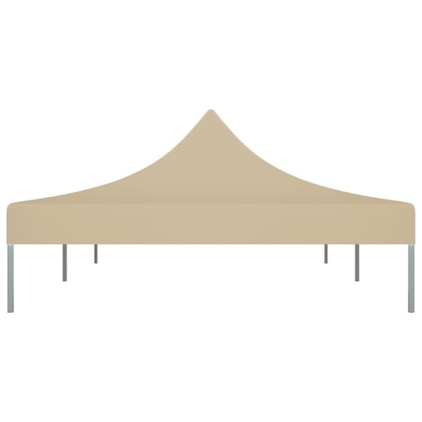 vidaXL Juhlateltan katto 6x3 m beige 270 g/m²