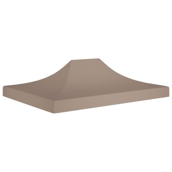 vidaXL Juhlateltan katto 4x3 m harmaanruskea 270 g/m²