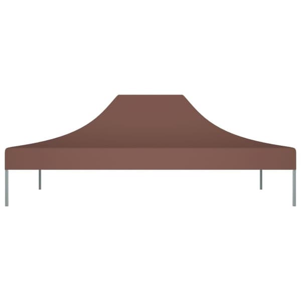 vidaXL Juhlateltan katto 4x3 m ruskea 270 g/m²