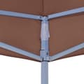 Pikkukuva 5 / 6: vidaXL Juhlateltan katto 4x3 m ruskea 270 g/m²