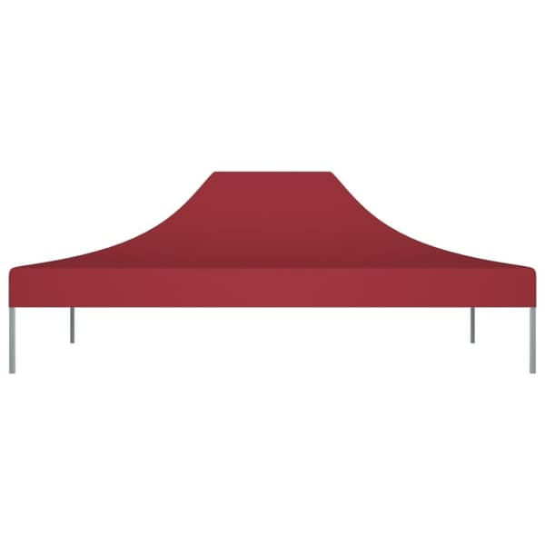 vidaXL Juhlateltan katto 4x3 m viininpunainen 270 g/m²