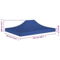 Miniatyrbilde 6 av 6: vidaXL Teltduk for festtelt 4,5x3 m blå 270 g/m²