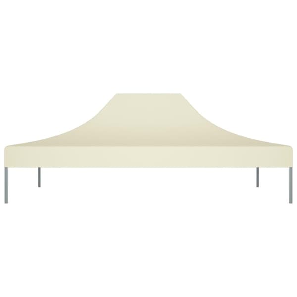 vidaXL Teltduk for festtelt 4,5x3 m kremhvit 270 g/m²