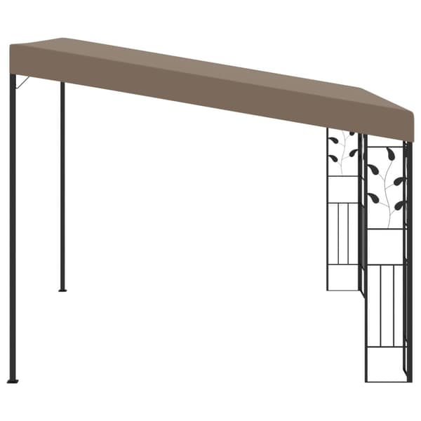 vidaXL Väggmonterad paviljong 3x3x2,5 m taupe