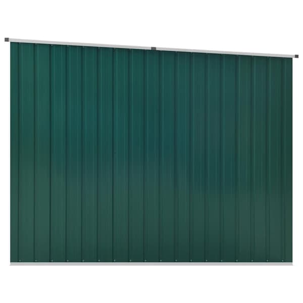 vidaXL Trädgårdsskjul grön 195x198x159 cm galvaniserat stål
