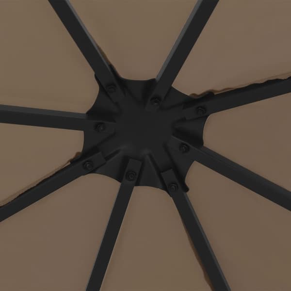 vidaXL Paviljong 3x3 m taupe
