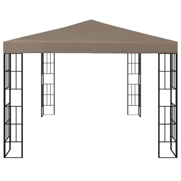 vidaXL pavillon 4x3 m gråbrun