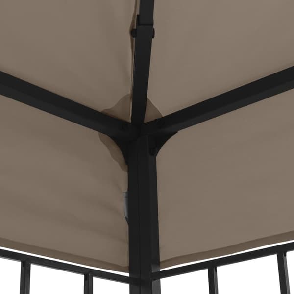 vidaXL pavillon 4x3 m gråbrun