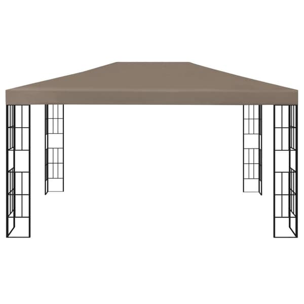 vidaXL pavillon 4x3 m gråbrun