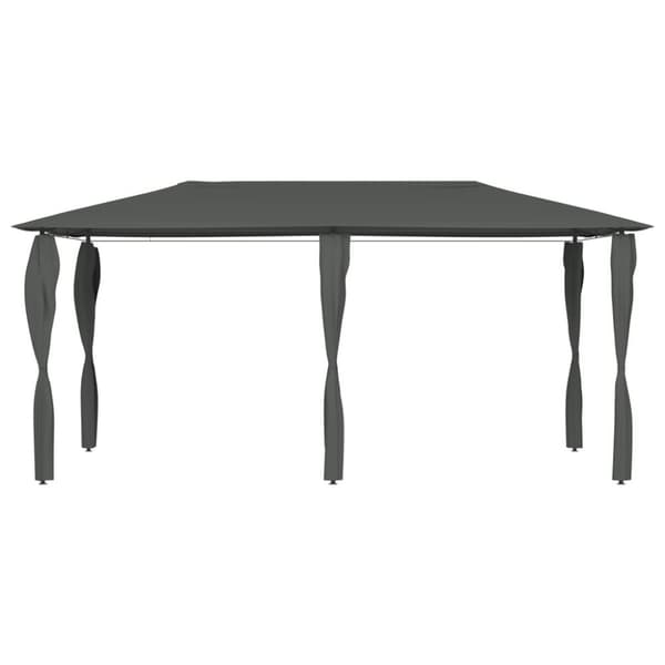 vidaXL Huvimaja tolppasuojilla 2,98x5,3x2,59 m antrasiitti 160 g/m²