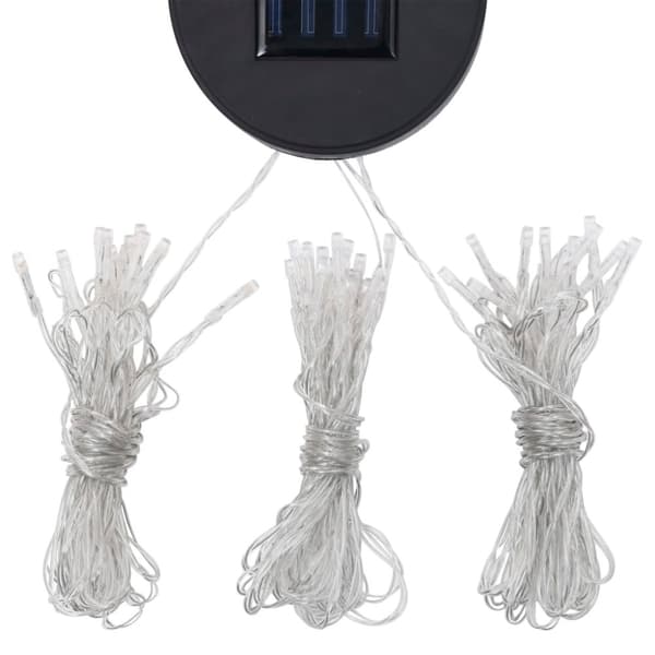 vidaXL Huvimaja LED-valonauhoilla 3x3 m valkoinen