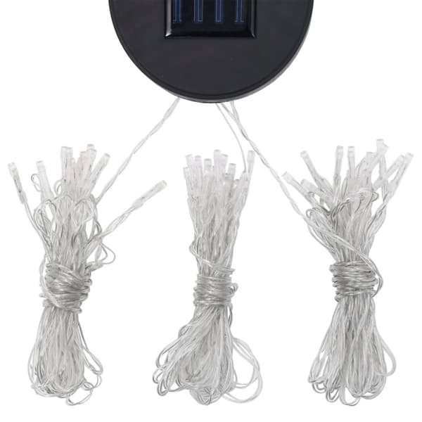 vidaXL Paviljong myggnät och ljusslinga LED 3x3x2,73 m taupe 180 g/m²