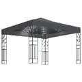 Miniatyrbillede 2 af 9: vidaXL pavillon med LED-lyskæder 3x3 m antracitgrå